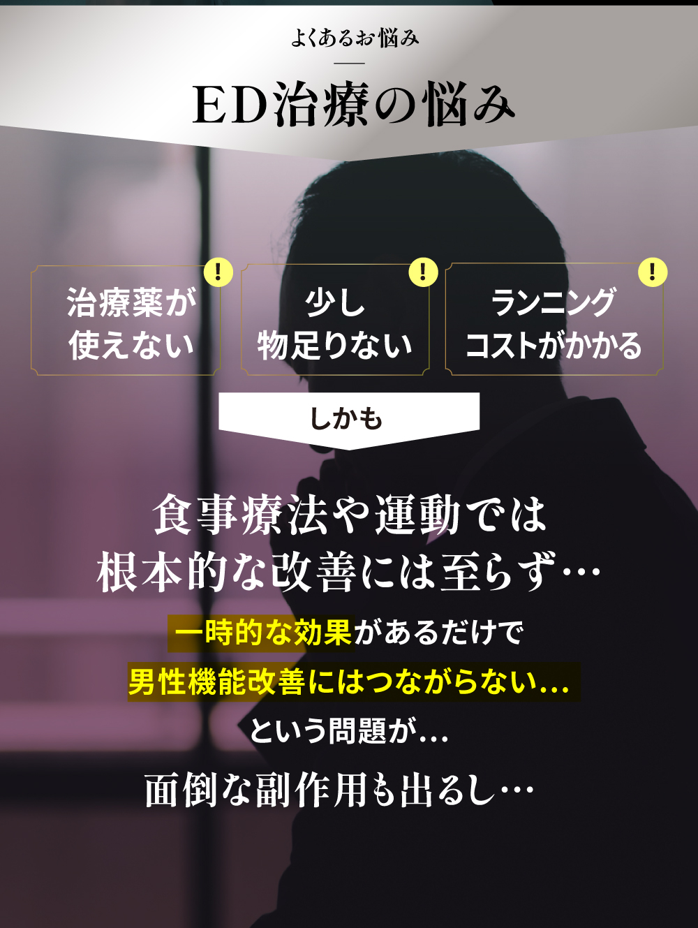 ED治療の悩み